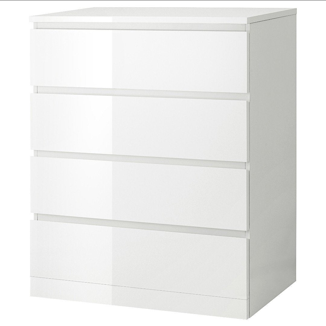 Malm ladenkasten wit (3x 4 laden, 1x 3 laden), Huis en Inrichting, Kasten | Ladekasten, Ophalen, Gebruikt, 50 tot 100 cm, 3 of 4 laden