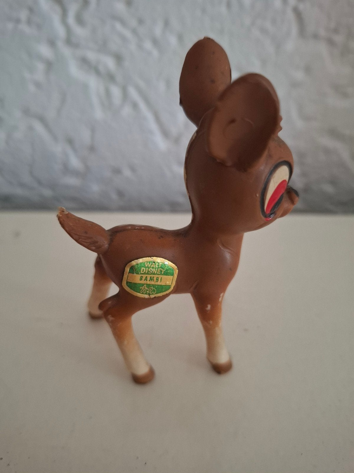 Vintage Walt Disney Bambi beeldje, Ophalen of Verzenden, Gebruikt, Hert, Beeldje of Figuurtje