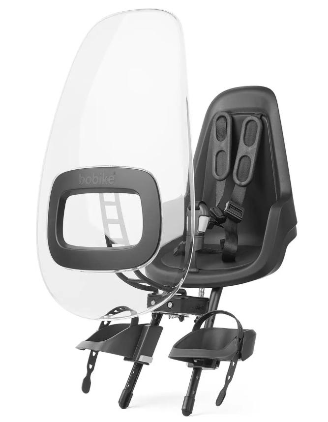 Fietsstoeltje Bobike Mini One Urban Grey, Ophalen, Voetsteuntjes, Bobbike, Zo goed als nieuw