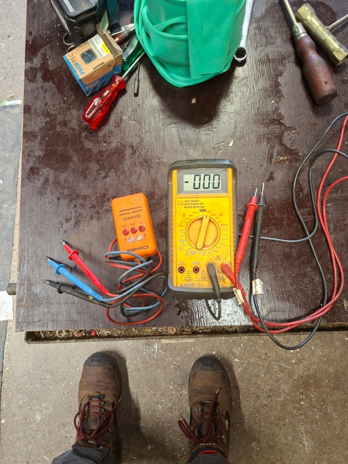 Multimeter en Rotatietester Set - Gebruikt, Ophalen of Verzenden, Gebruikt, Overige merken, Overige typen