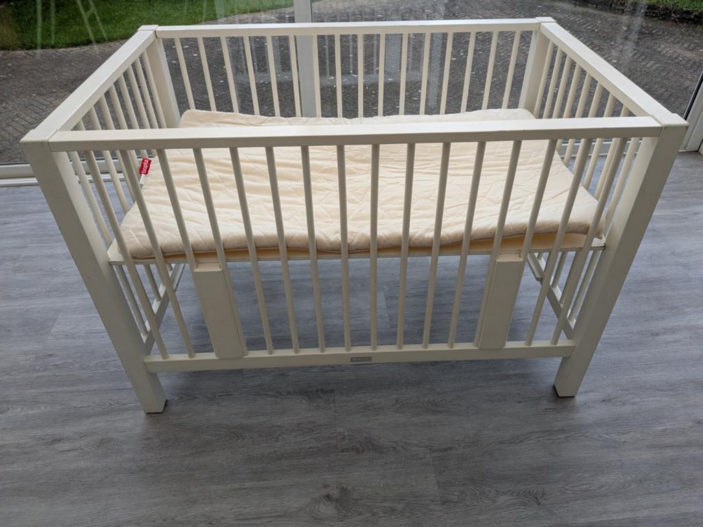 Bopita Box Ladykant XL  met matras  - Wit, verstelbaar, Kinderen en Baby's, Ophalen, Gebruikt, Ledikant