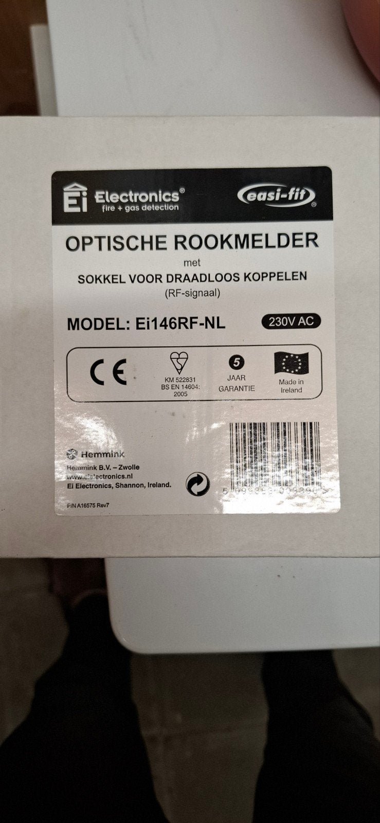 Ei Electronics Ei146RF-NL optische rookmelder., Ophalen of Verzenden, Nieuw, Overige merken, Overige typen