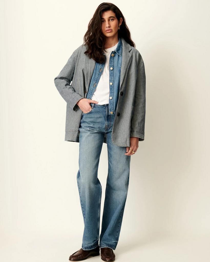 Sessùn fantastische blauw gestreepte blazer, nieuwe coll. 36, Blauw, Nieuw, Ophalen of Verzenden, Jasje