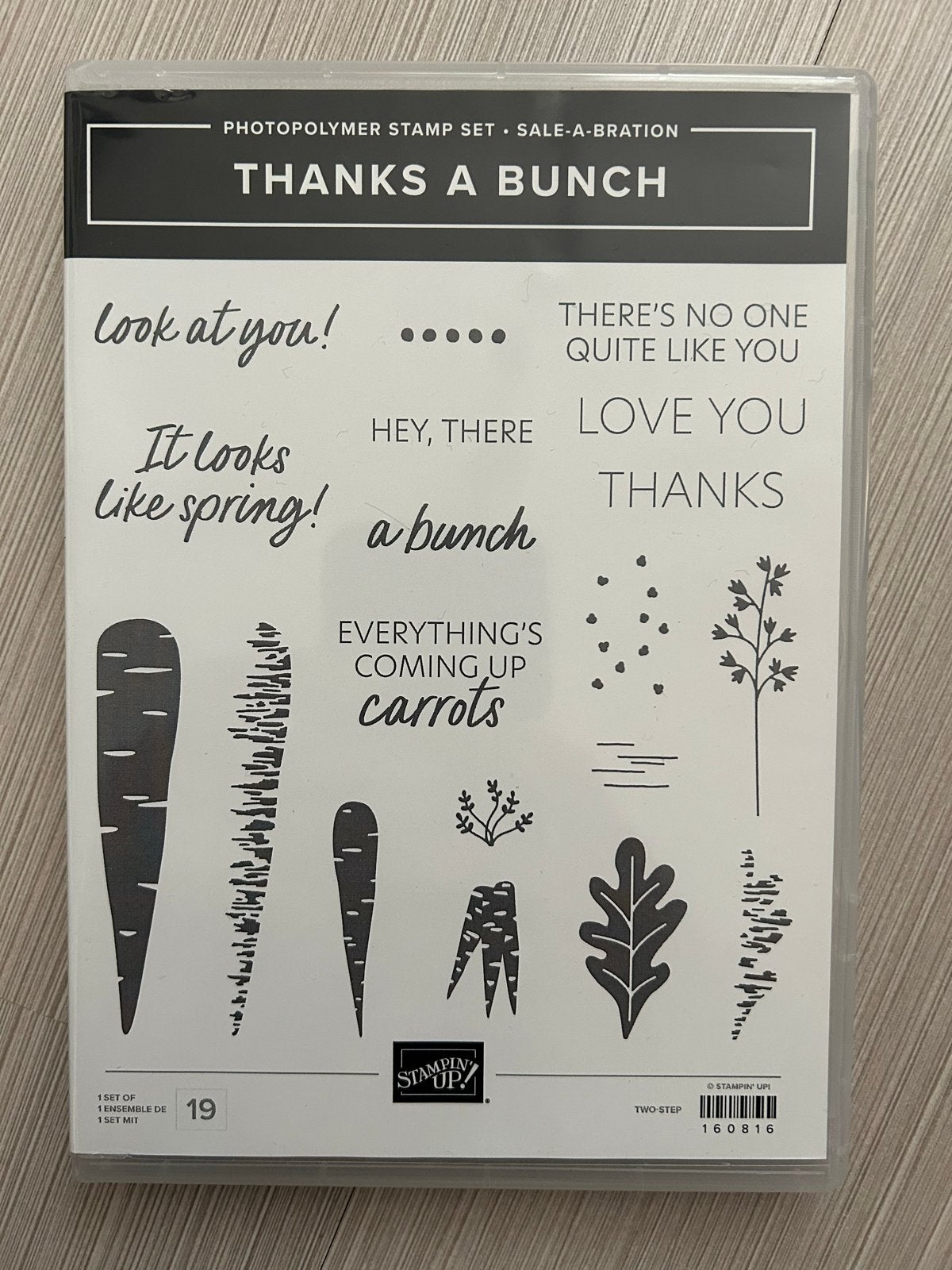 Stampin' Up! Thanks A Bunch stempelset (nieuw), Ophalen of Verzenden, Zo goed als nieuw, Clearstamp