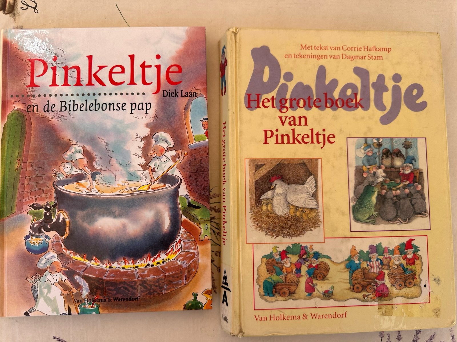 Pinkeltje boeken: 'en de Bibelebonse pap' en 'Het grote boek, Boeken, Ophalen of Verzenden, Gelezen, Sprookjes