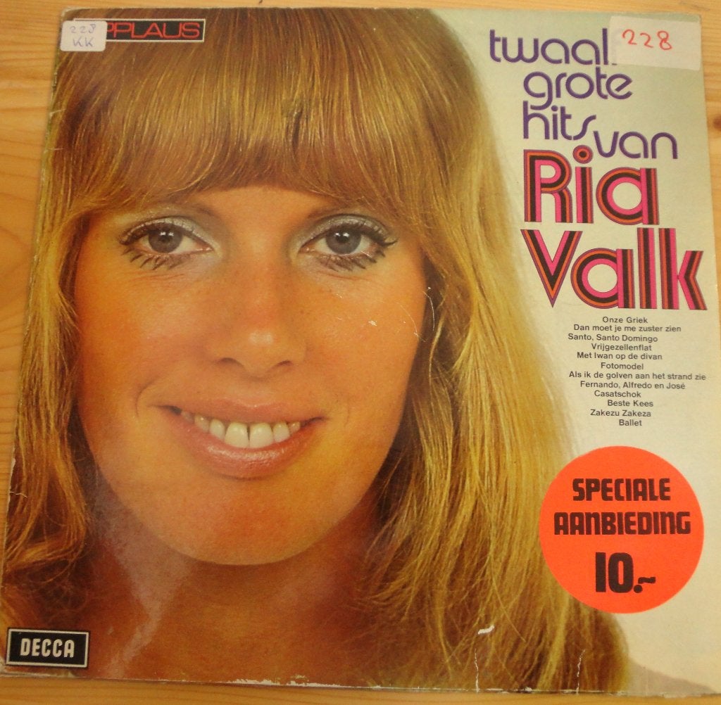 Ria Valk -12 grote hits (LP), LP, Gebruikt, Ophalen of Verzenden, Levenslied of Smartlap