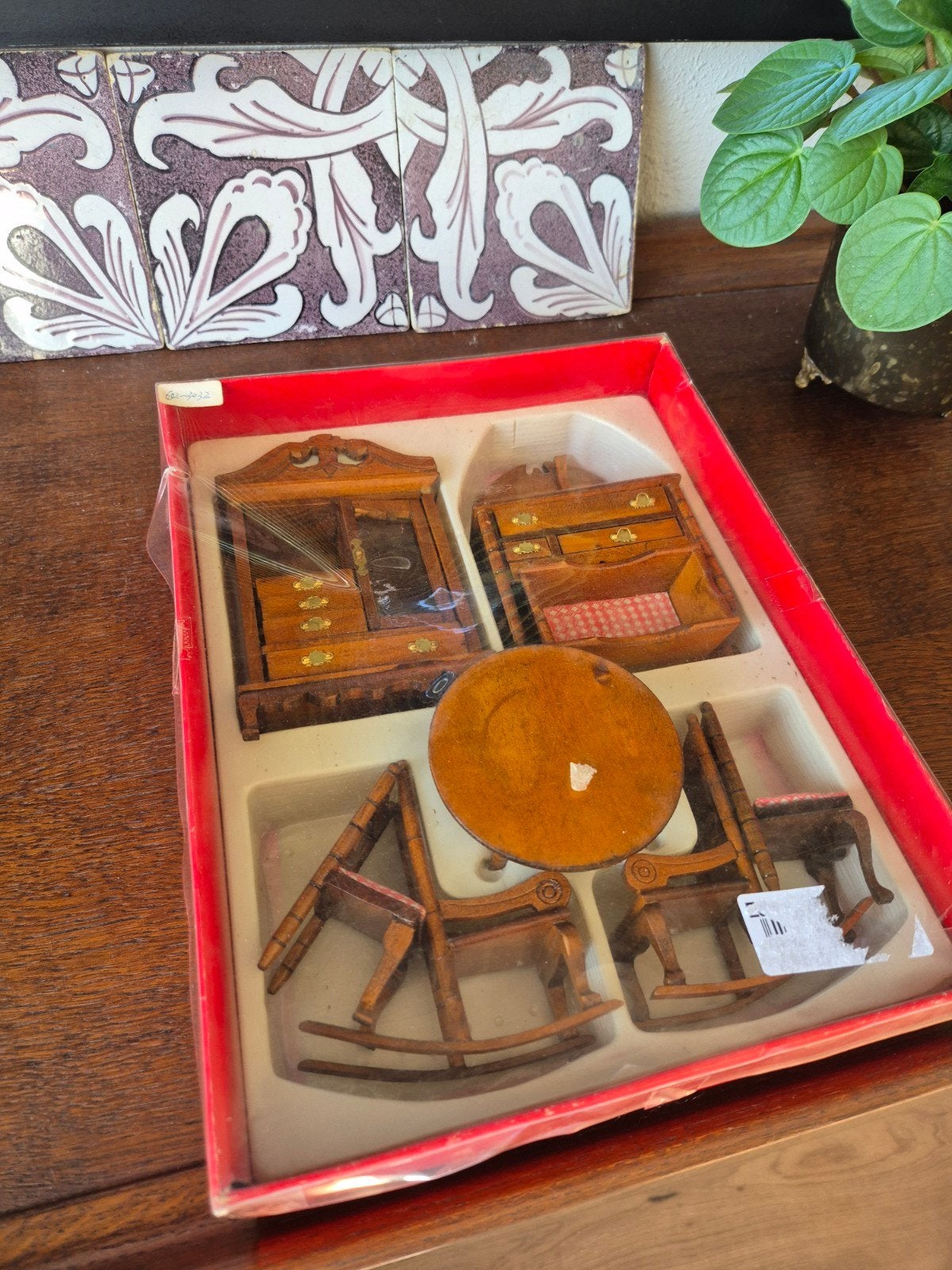 Vintage Miniatuur Meubelset - Poppenhuis Meubels, Ophalen of Verzenden, Nieuw, Overige typen