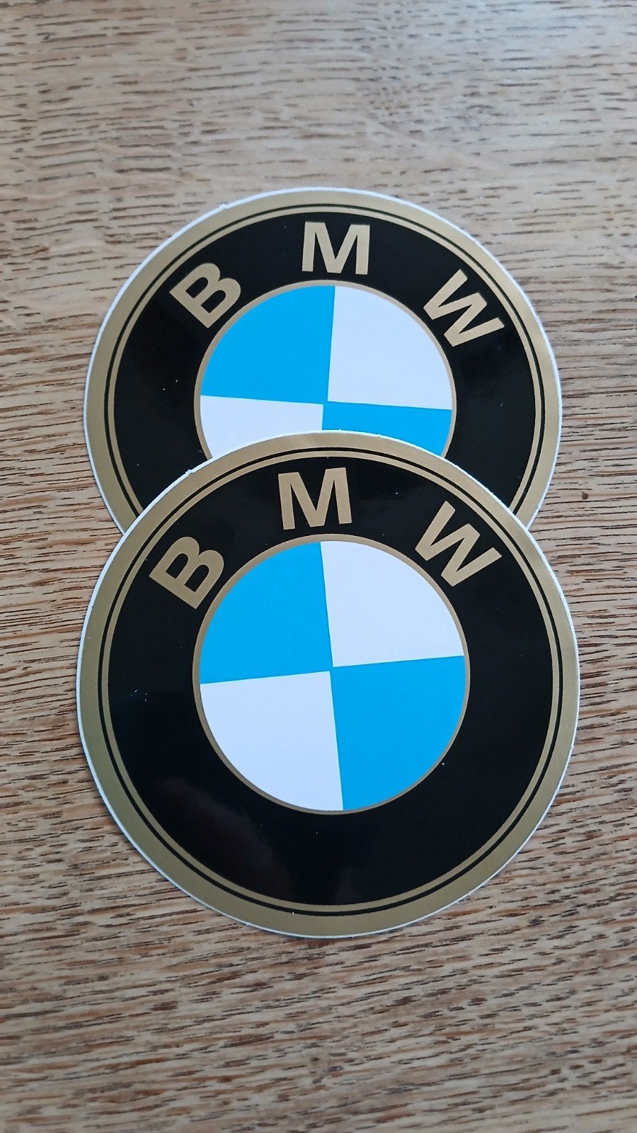 Setje 2 dezelfde stickers BMW embleem 11cm, Ophalen of Verzenden