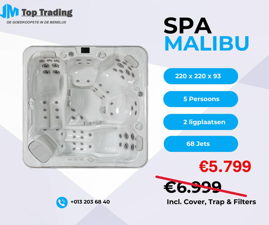 Jacuzzi Malibu (Balboa) - 5 pers. - 220x220cm - 68 jets!, Ophalen, Nieuw, Overige typen