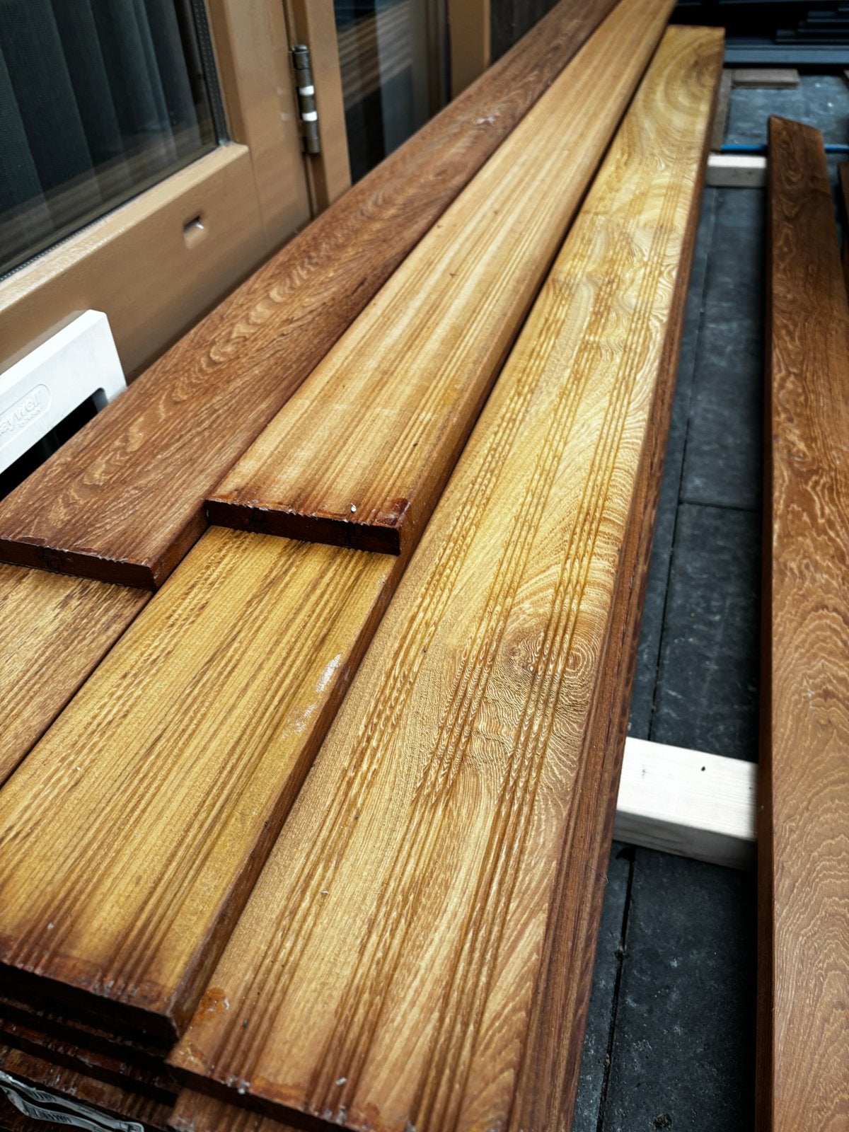 Almendrillo FSC hardhout planken, 40 stuks, nieuw, geolied, Ophalen, Minder dan 25 mm, Nieuw, 200 tot 250 cm