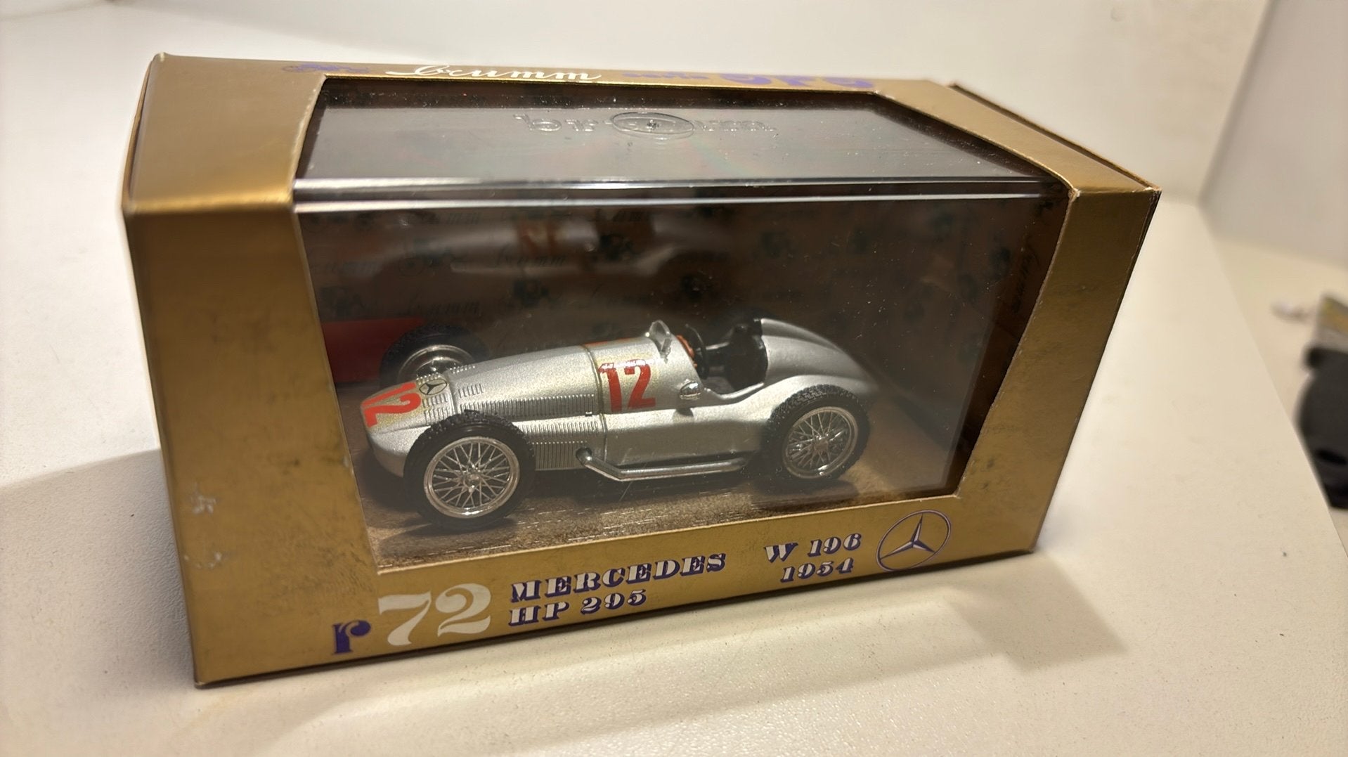 Mercedes w196 #12 brumm 1.43, Overige merken, Auto, Ophalen of Verzenden, A