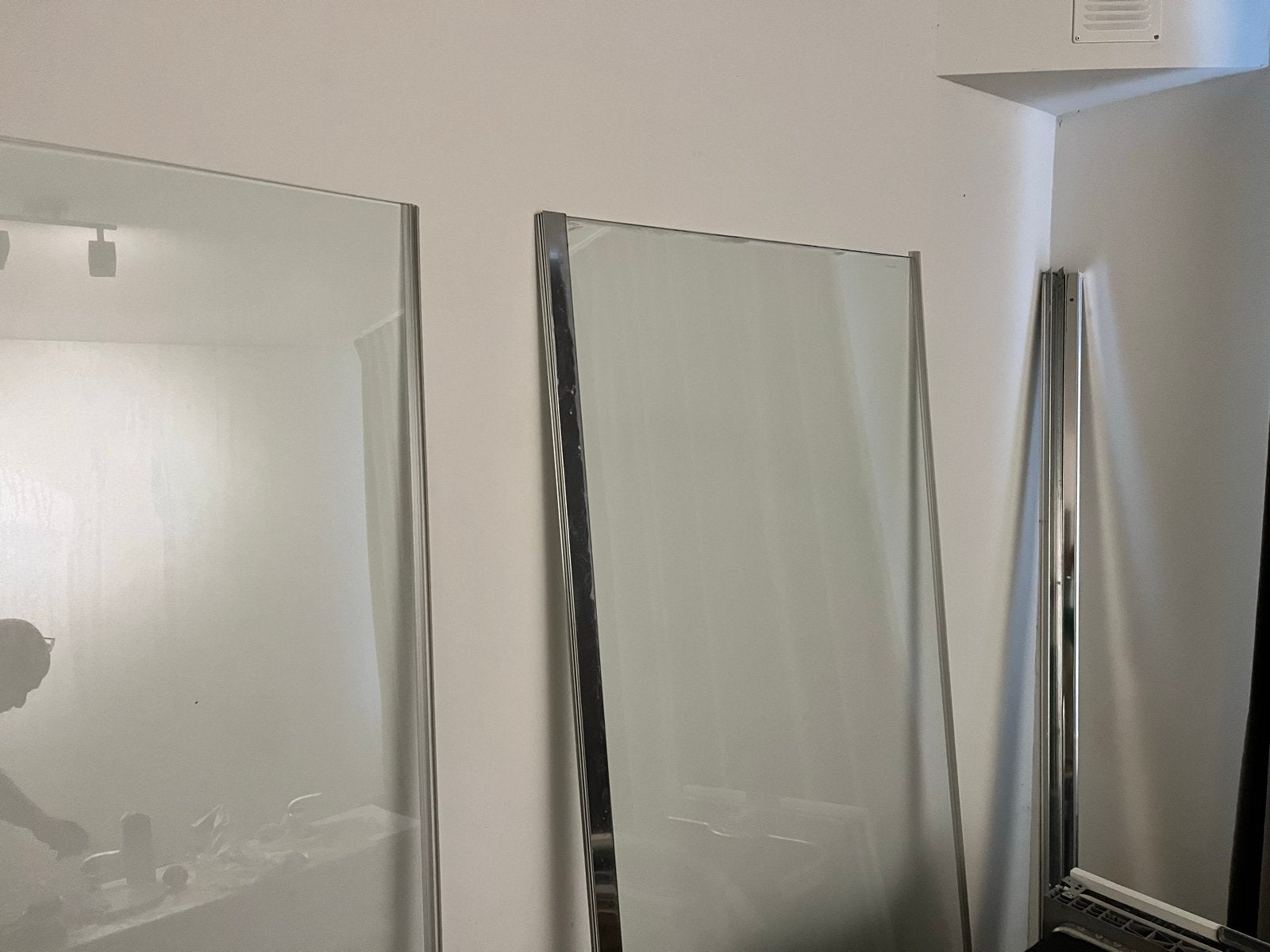 Hoek douchedeur / douchecabine 90x90x197 cm, Ophalen, Gebruikt, Glas, Douche
