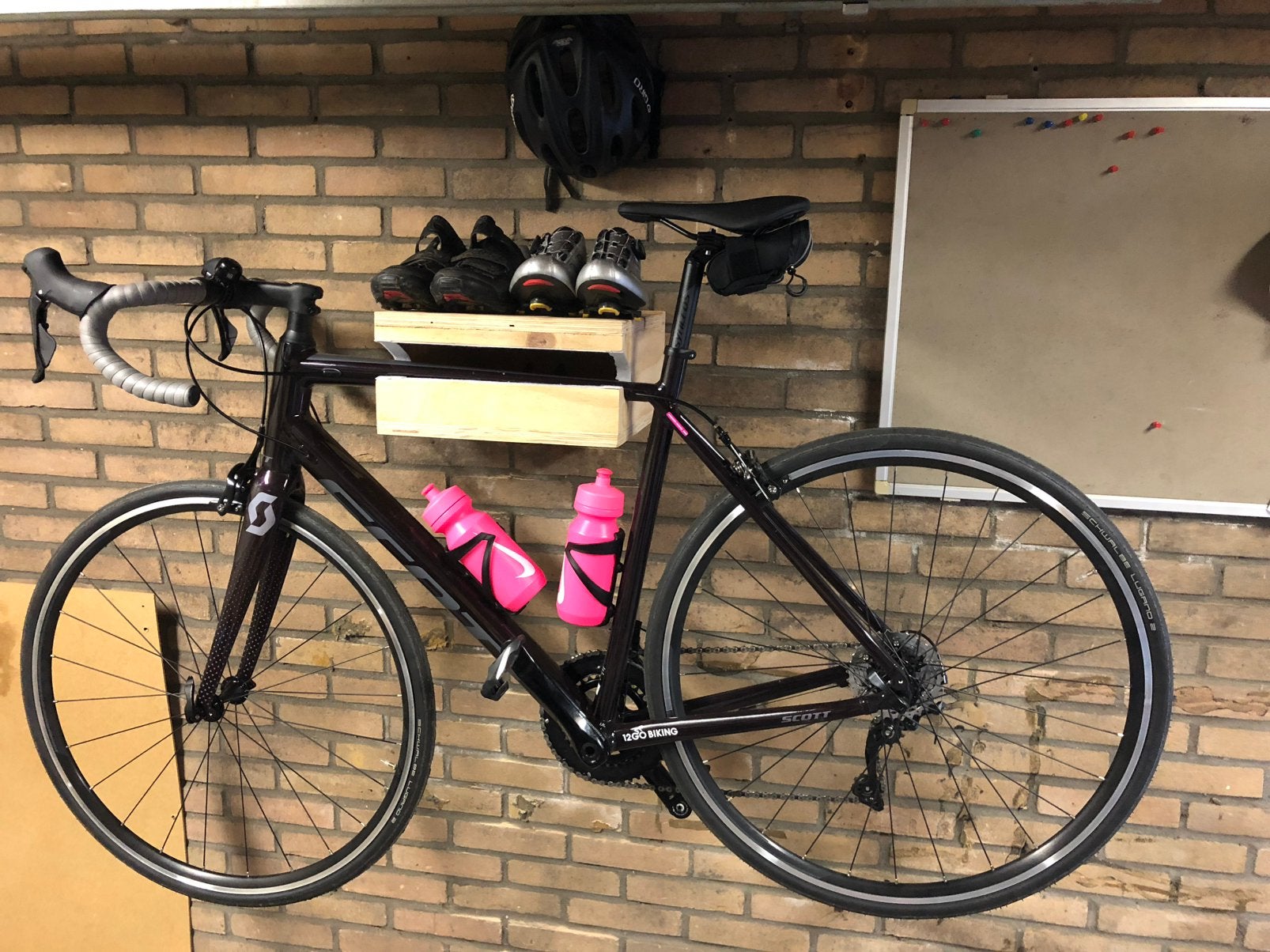 Racefiets ophangsysteem, Ophalen, Gebruikt