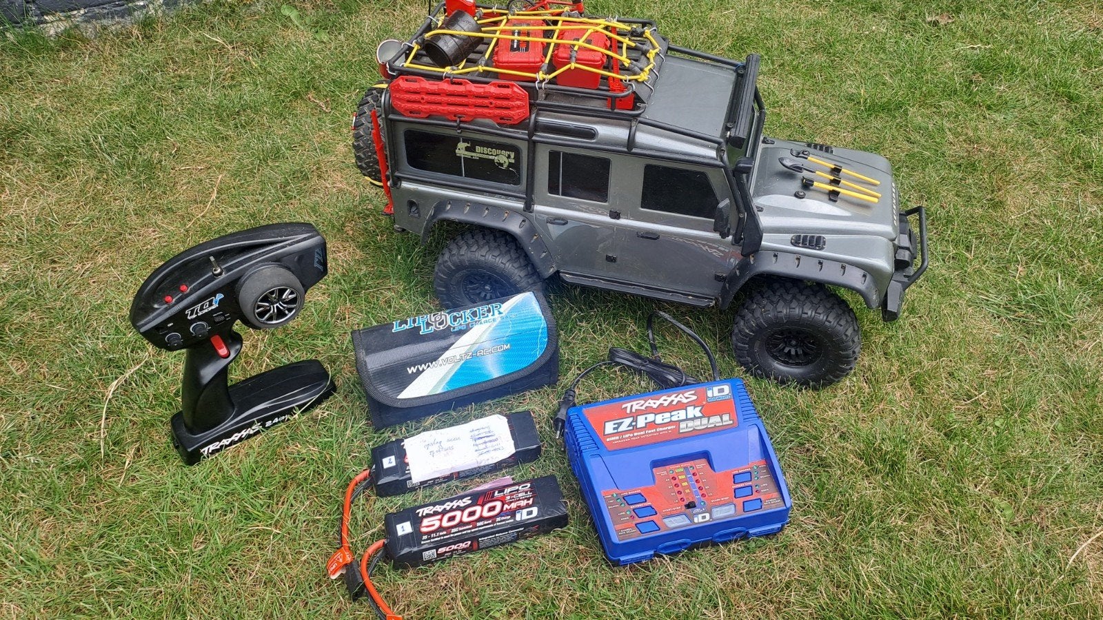 Traxxas TRX-4 Land Rover Defender RC Crawler RTR, Elektro, Gebruikt, Auto offroad, Ophalen of Verzenden