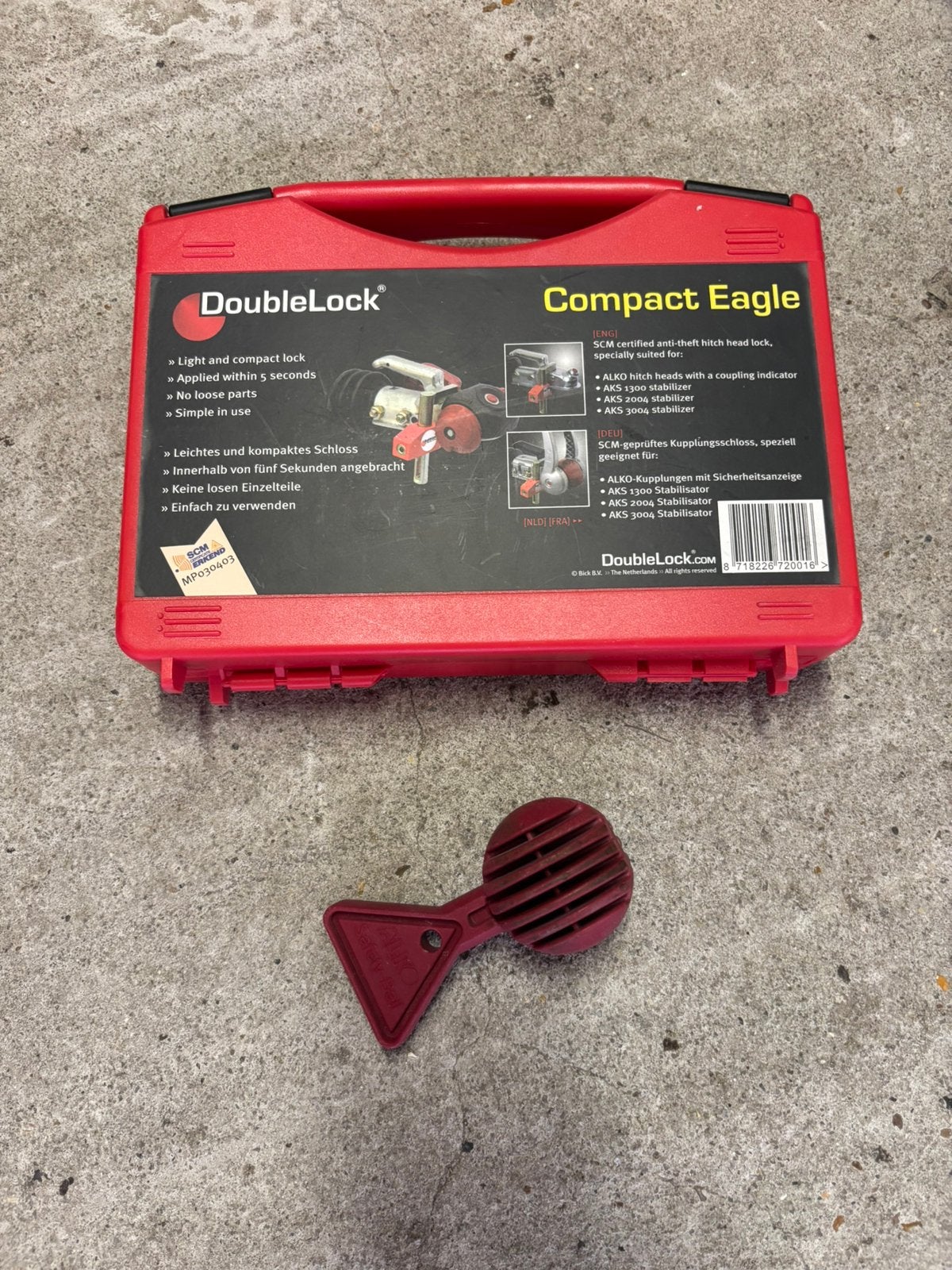 DoubleLock Compact Eagle disselslot met alko safety ball, Ophalen of Verzenden, Gebruikt