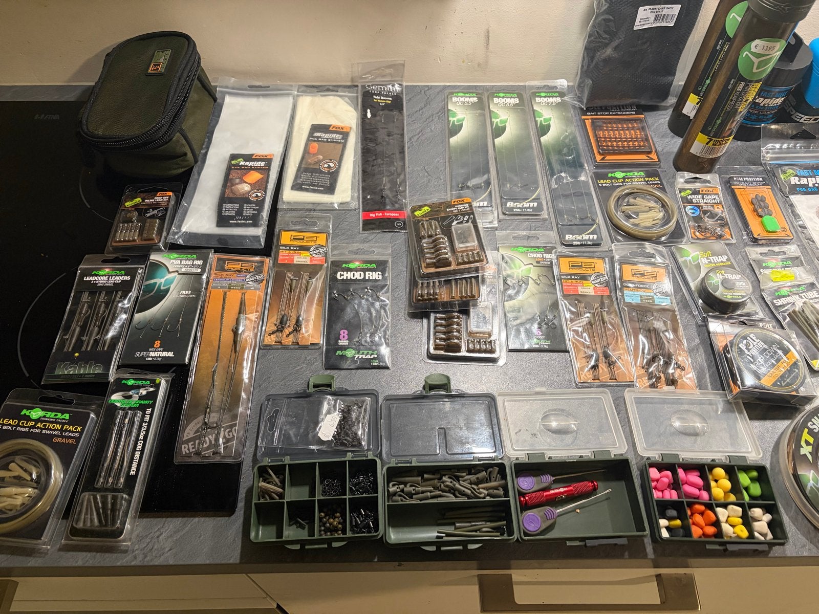 Grote partij nieuw karper klein materiaal Fox Korda, Ophalen, Geen idee, Overige typen, Nieuw