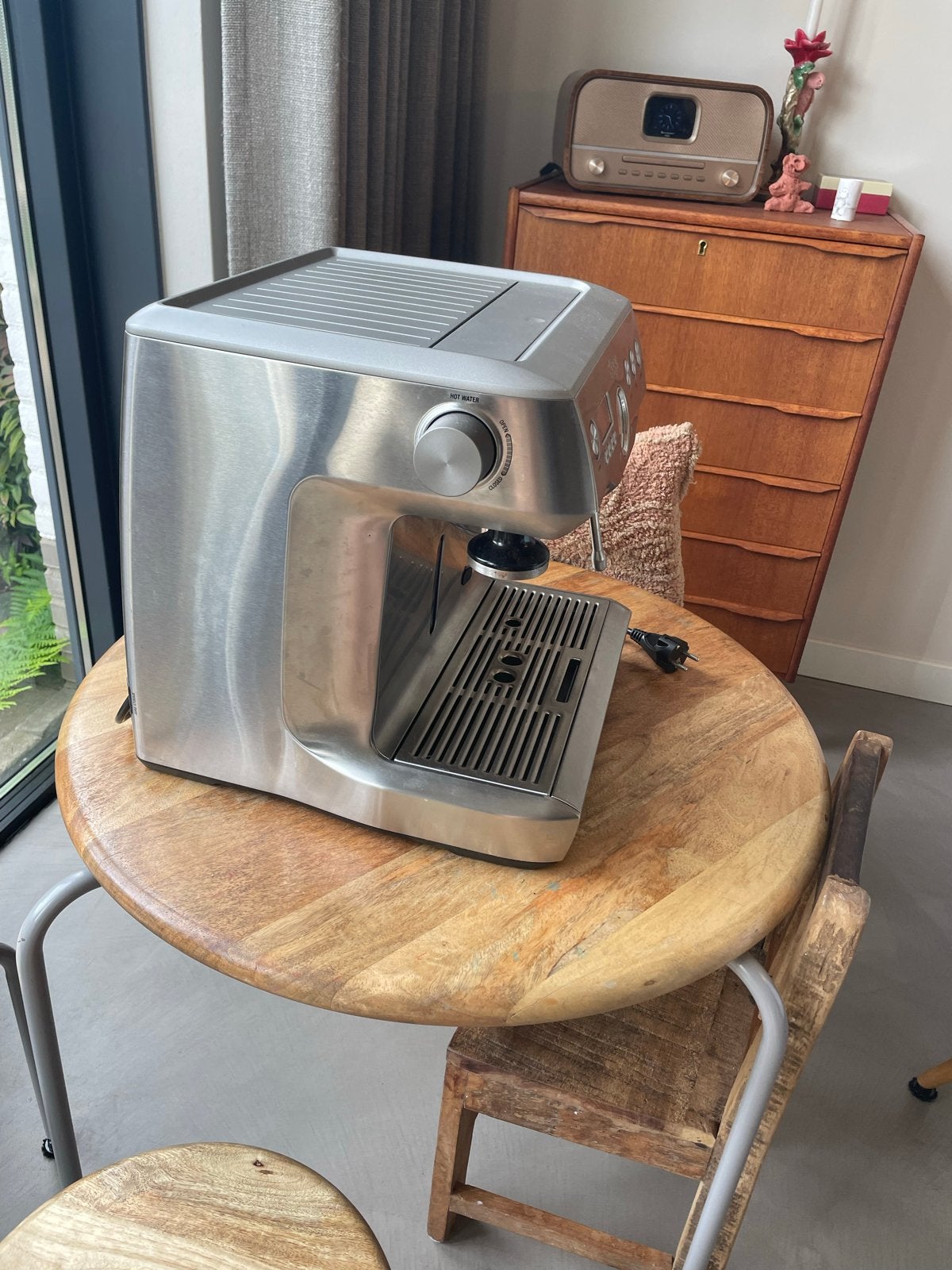 Sage The Dual Boiler (SES920) - Zo goed als nieuw, Afneembaar waterreservoir, Espresso apparaat, Gemalen koffie, Ophalen of Verzenden