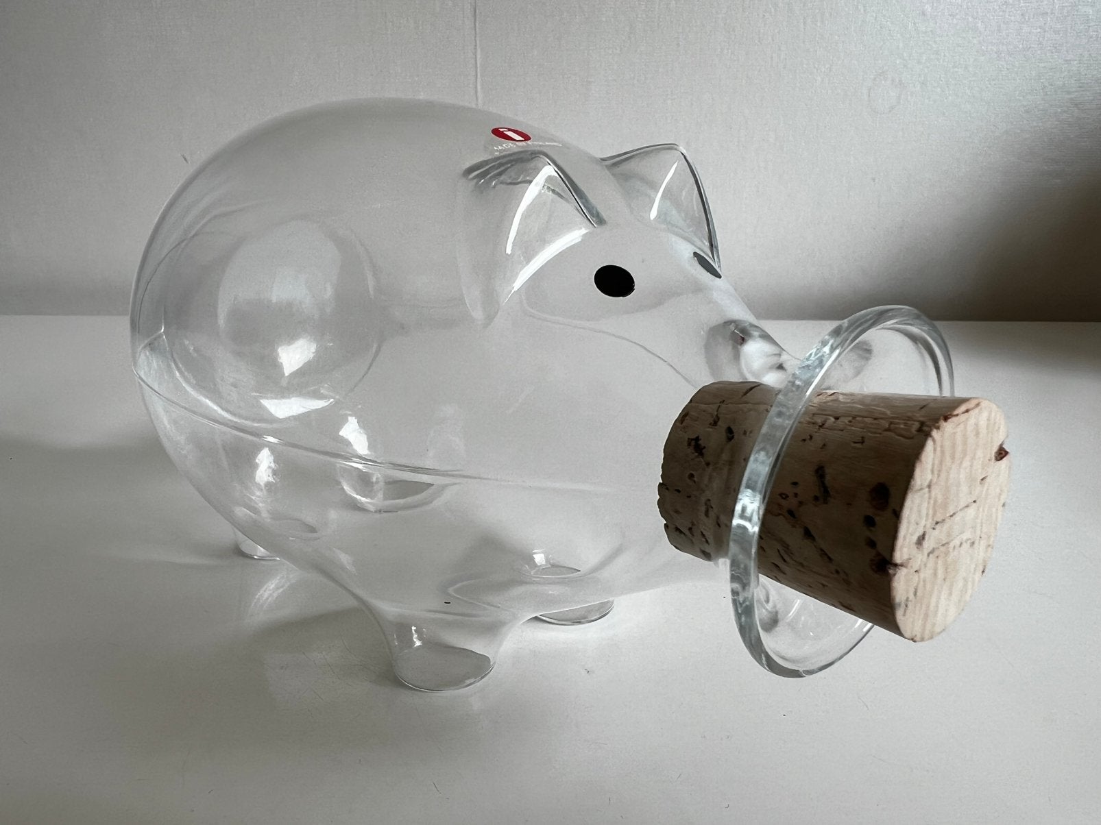 Iittala Fins Design Napsu Glazen Karaf Piggy Valto Kokko 70s, Ophalen of Verzenden, Object, Glas