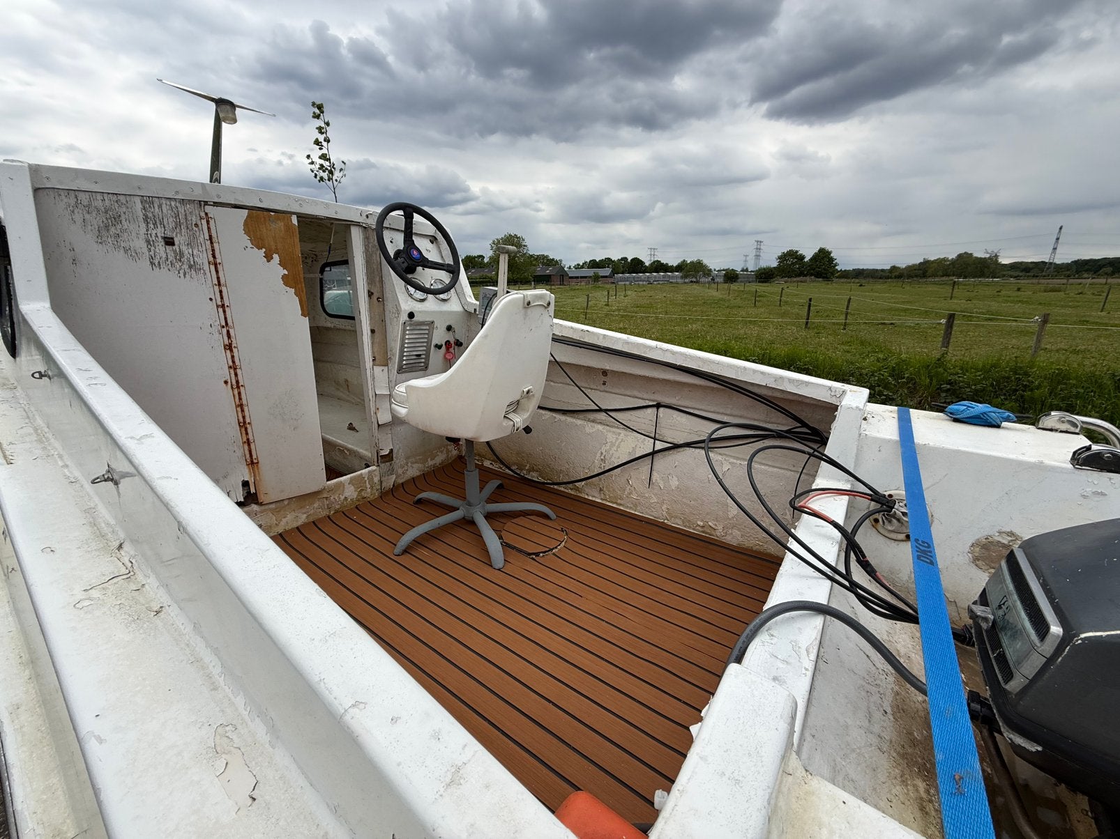 Pilot 420 vis en console boot met 60 pk mariner, Watersport en Boten, Ophalen