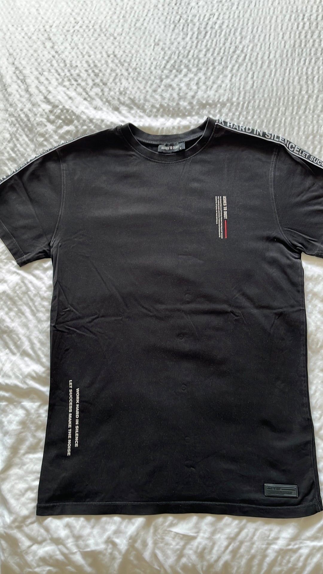 Zwart shirt maat M Ashes to dust, Ophalen, Zo goed als nieuw, Maat 48/50 (M), Zwart