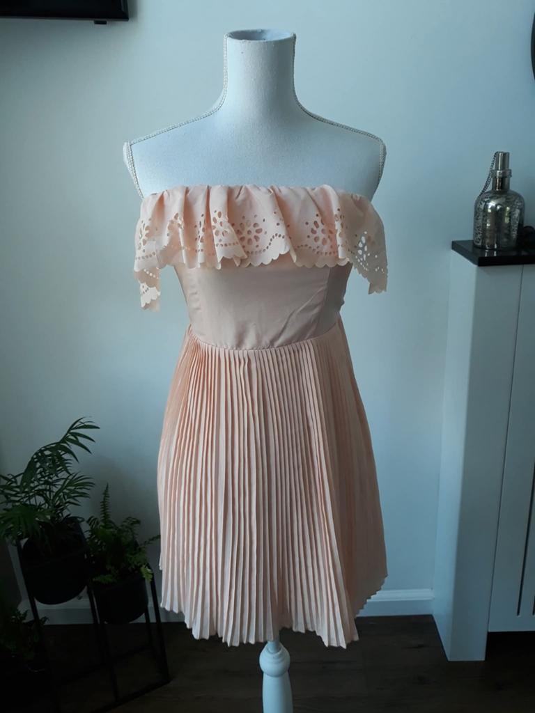 Jurk zalm roze merk suncoo paris maat m met onderjurk nieuw, Maat 38/40 (M), Nieuw, Ophalen of Verzenden, Suncoo