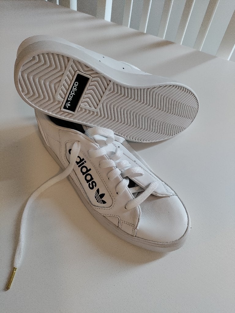 Adidas Sneakers white leather Sleek W - EF4935 size 40, Ophalen of Verzenden, Zo goed als nieuw, Wit, Sneakers of Gympen