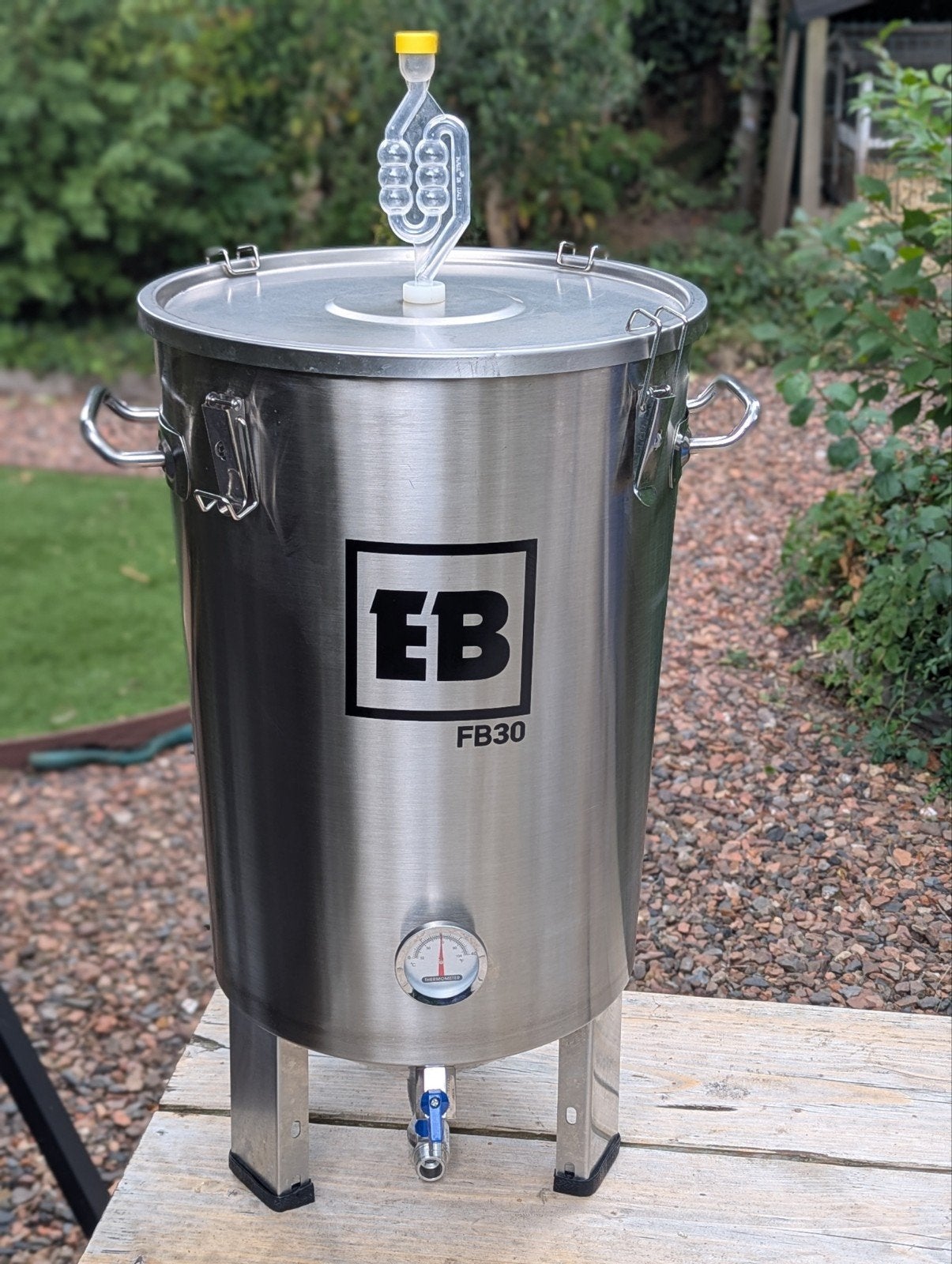 RVS conisch vergistingsvat 30l Easybrew FB30, Ophalen, Gebruikt