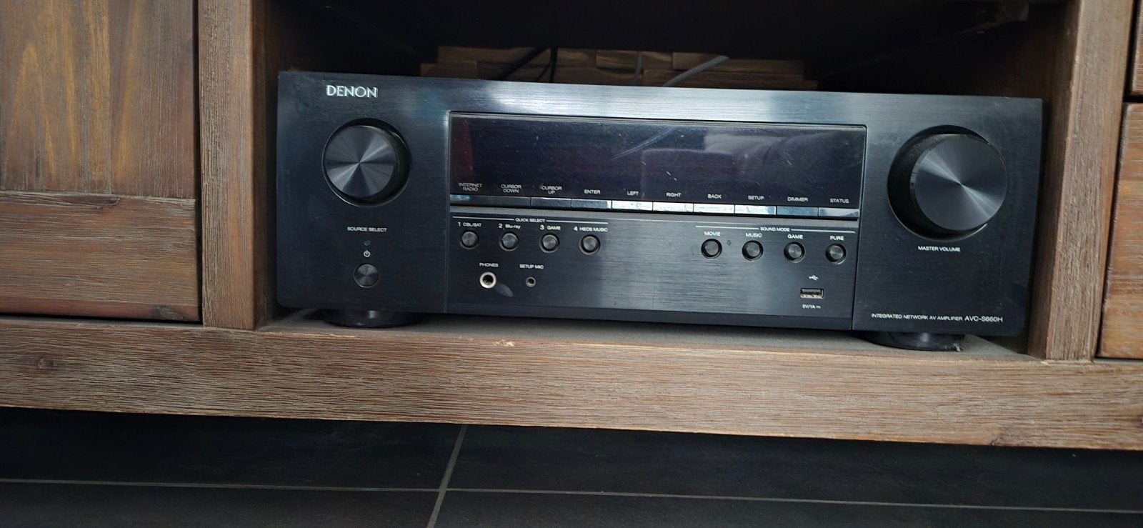 Denon AVC-S660H AV-receiver - 5.2 kanaals, Ophalen, Zo goed als nieuw, 120 watt of meer, Denon