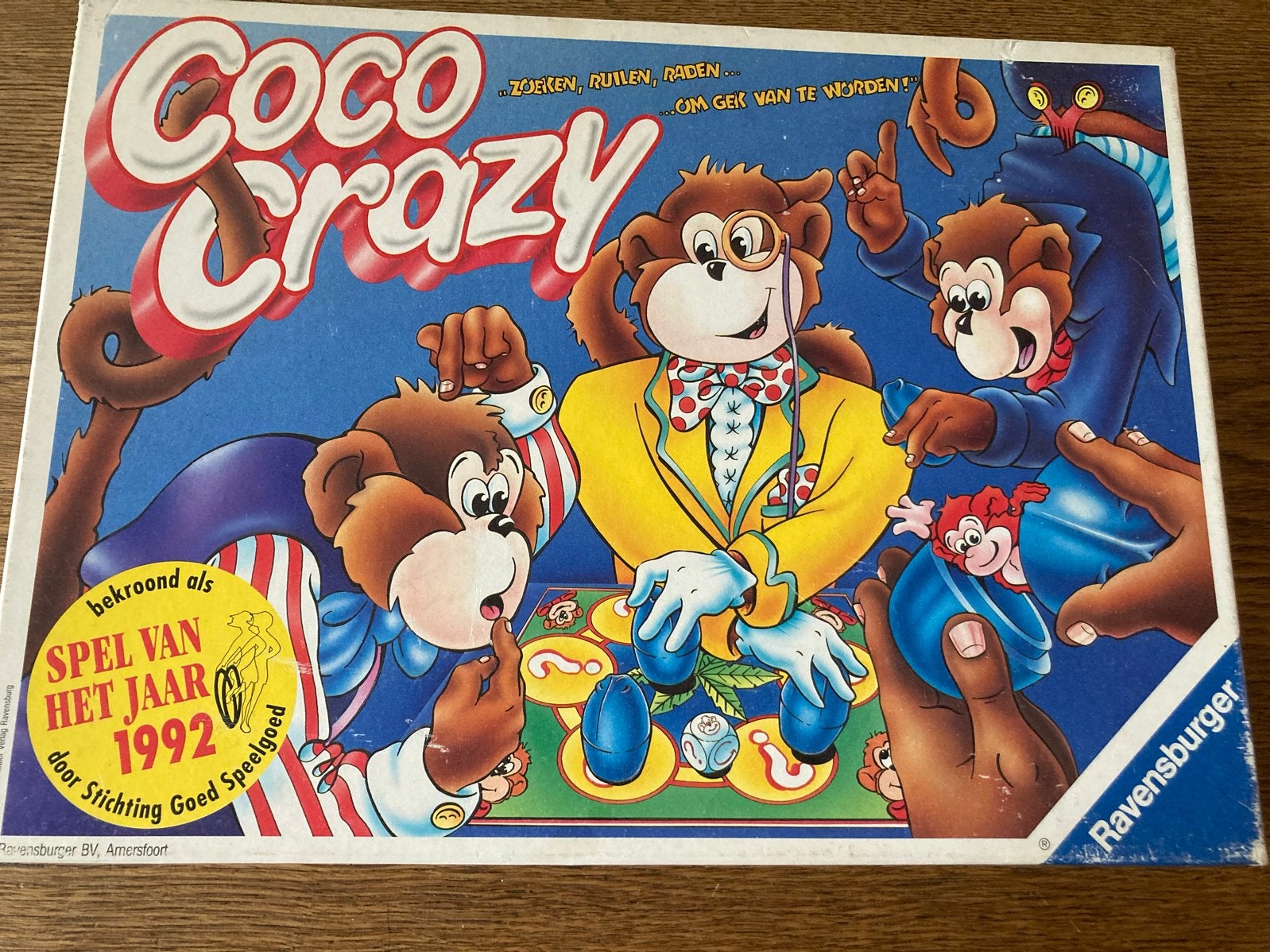 Coco Crazy Ravensburger Bordspel - Spel van het Jaar 1992, Drie of vier spelers, Ophalen of Verzenden, Gebruikt