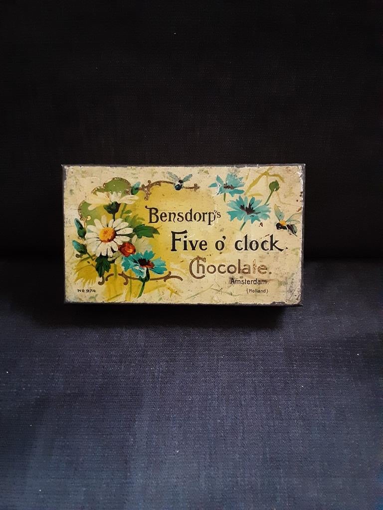 BENSDORP ,  Five ö Clock , Amsterdam. 1906., Verzamelen, Blikken, Ophalen of Verzenden, Gebruikt, Overige