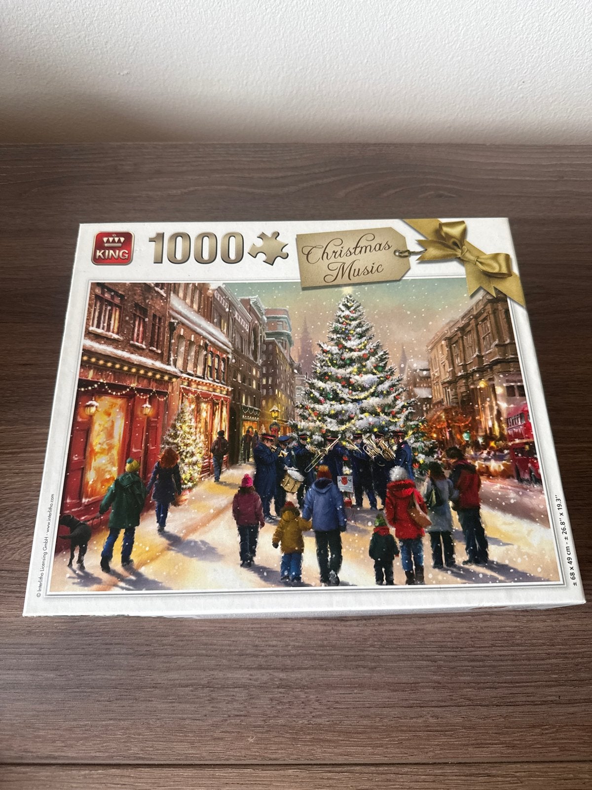 King Legpuzzel 1000 stukjes - Christmas Music, Ophalen of Verzenden, 500 t/m 1500 stukjes, Zo goed als nieuw, Legpuzzel