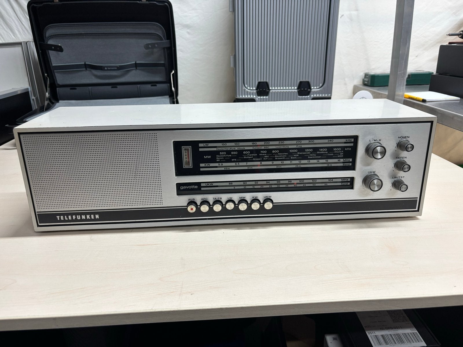 Telefunken Gavotte 201 - Vintage Radio - Werkt, Ophalen, Gebruikt, Radio