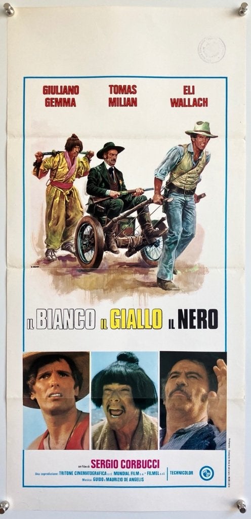Il Bianco, Il Giallo, Il Nero (1975) - Originele filmposter, Ophalen of Verzenden, Gebruikt, A1 t/m A3, Film en Tv