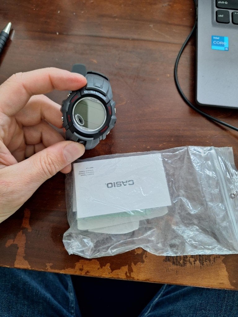 g shock horloge, Casio G-Shock, Ophalen of Verzenden, Zo goed als nieuw, Grijs