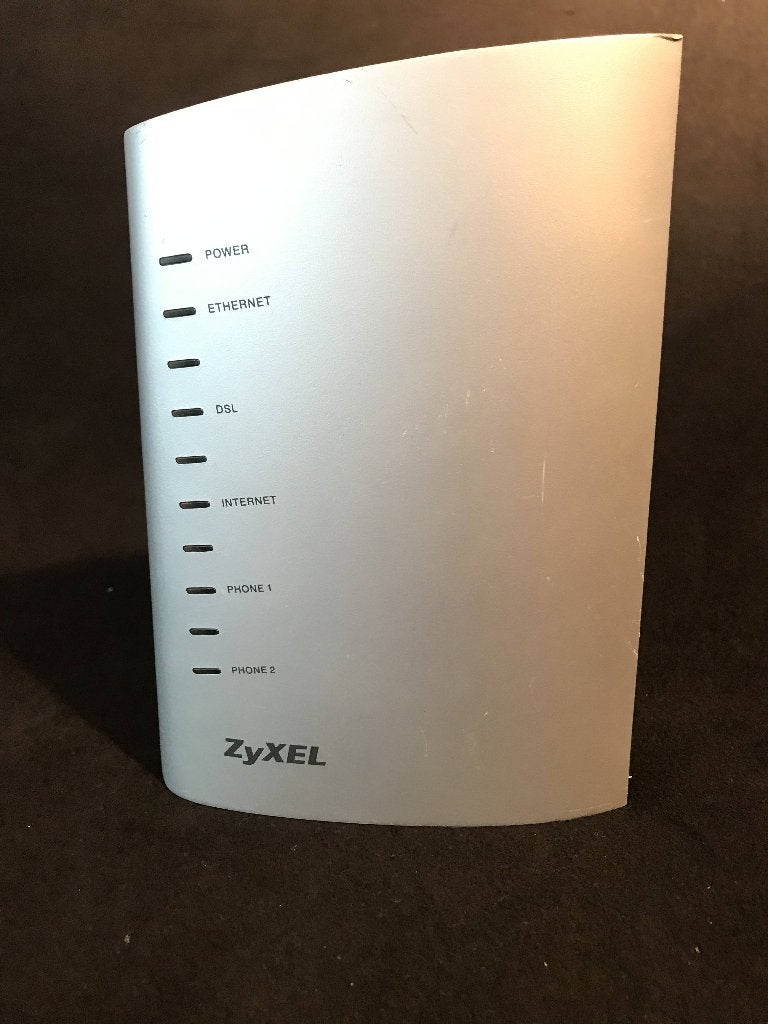 ADSL Modem, Computers en Software, Ophalen of Verzenden, Gebruikt, Router met modem, Zyxel