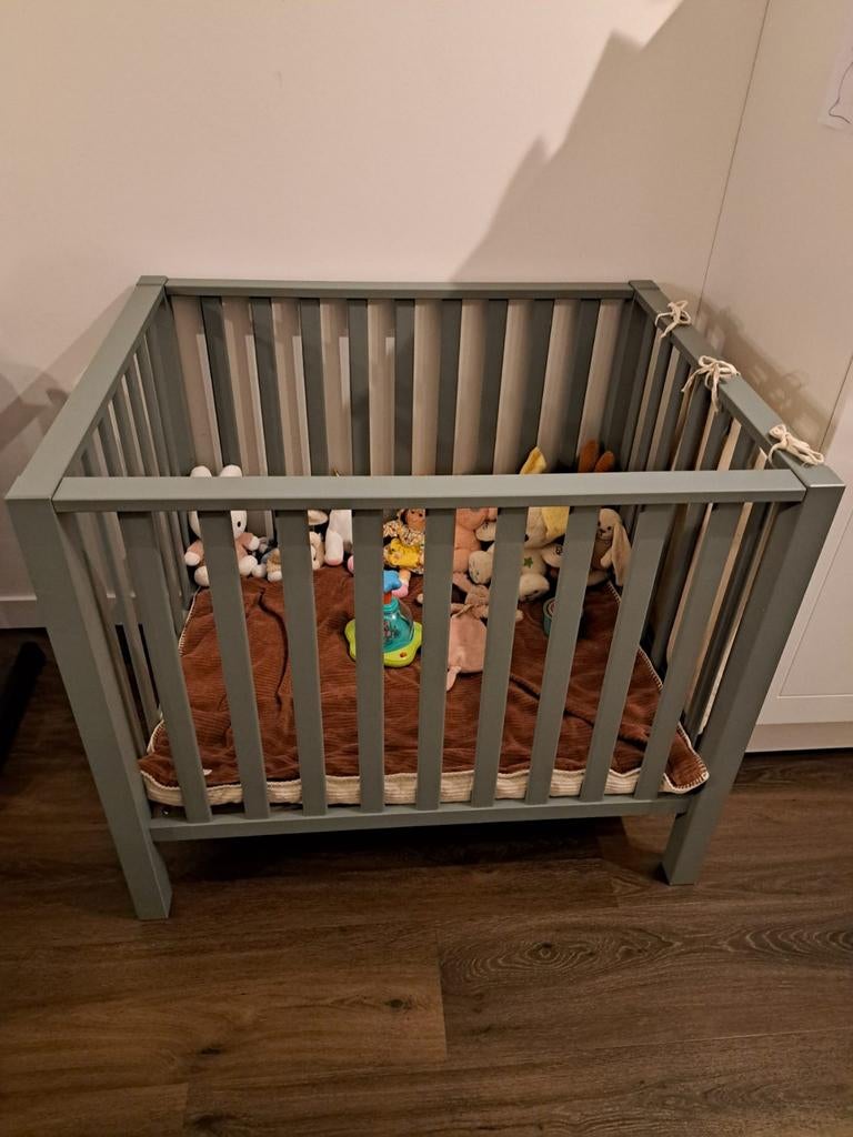 Groentint box 98x78x79 cm - Zo goed als nieuw, Kinderen en Baby's, Boxen, Ophalen, Zo goed als nieuw, Rechthoekig, Boxkleed