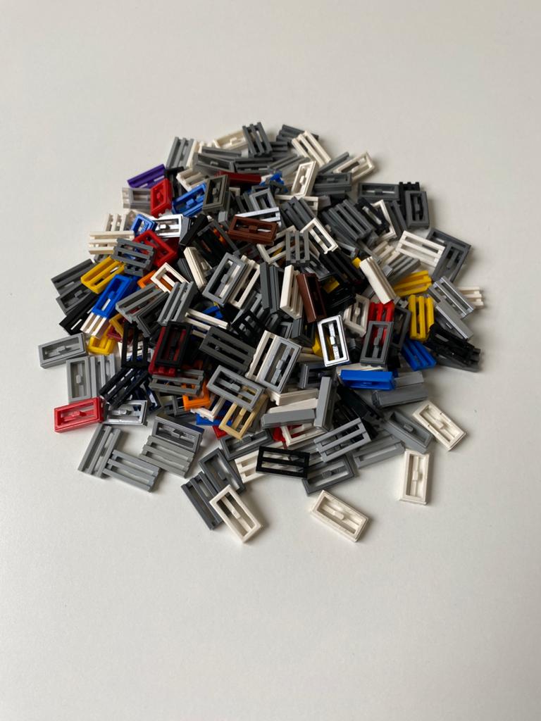 Lego tile 1x2 roosters - mix, Ophalen of Verzenden, Gebruikt, Losse stenen, Lego