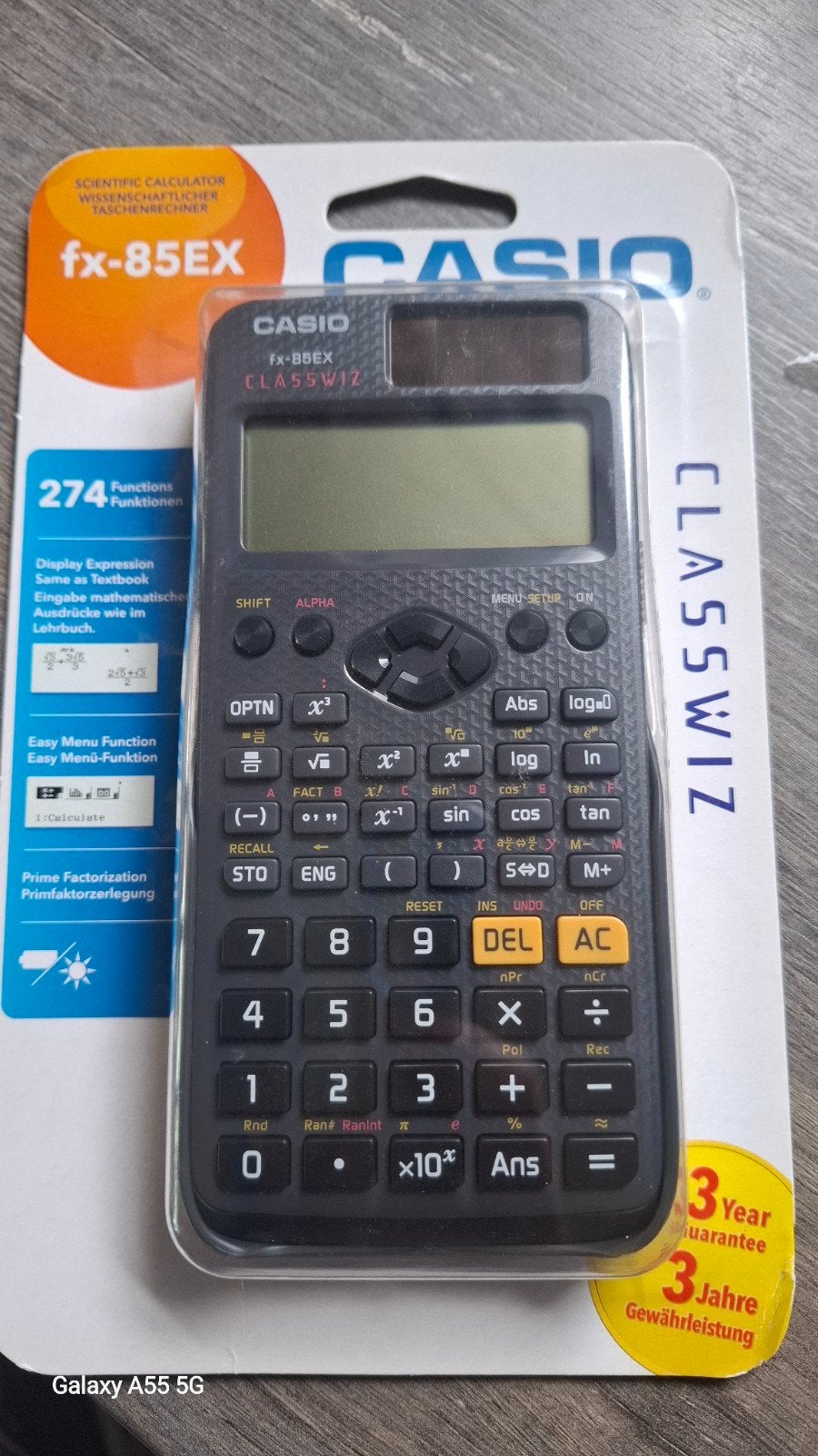 Gloednieuwe CASIO rekenmachine fx-85EX !, Ophalen of Verzenden, Nieuw