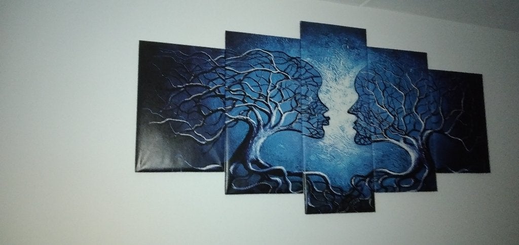 5 luik canvas, Ophalen, Zo goed als nieuw, Schilderij