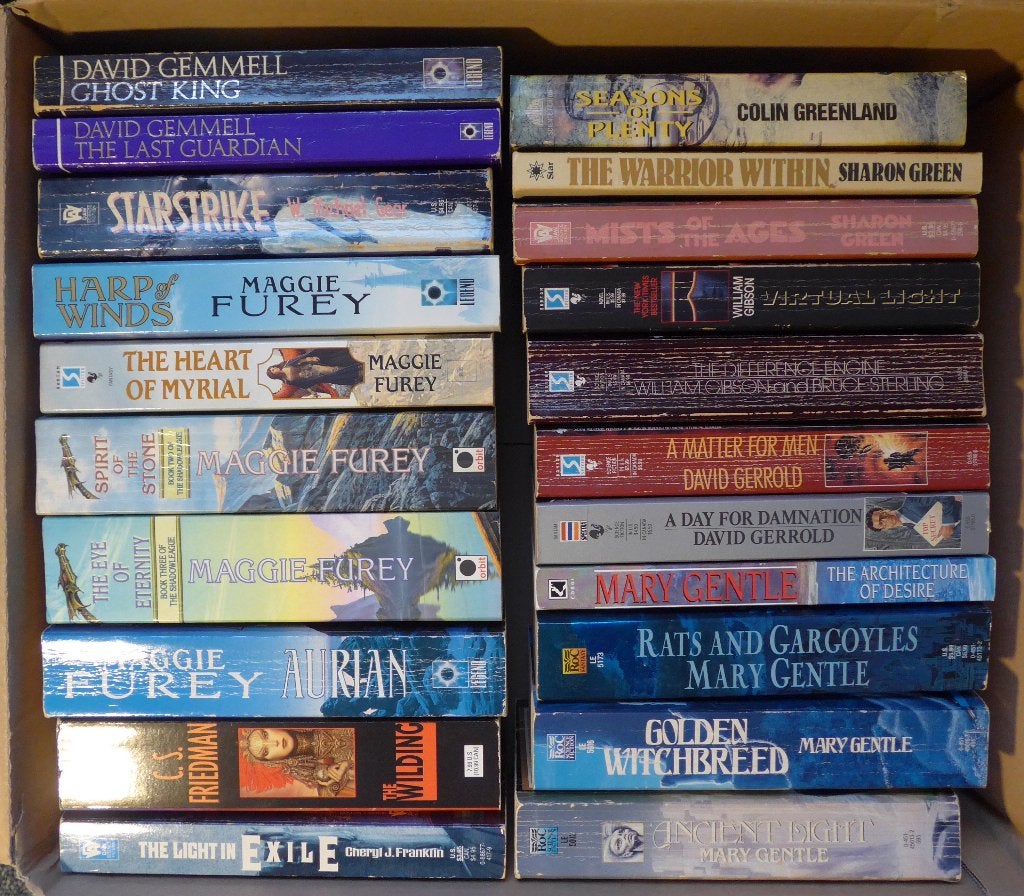 SF & Fantasy Friedman, Furey, Gentle, Gibson po's (E), Boeken, Ophalen, Gelezen, Diverse auteurs