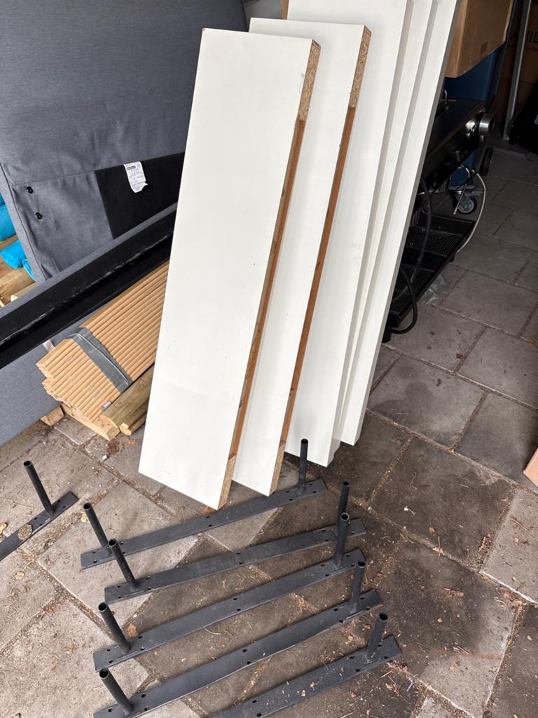 IKEA Lack planken met wandbevestiging, Ophalen, Gebruikt