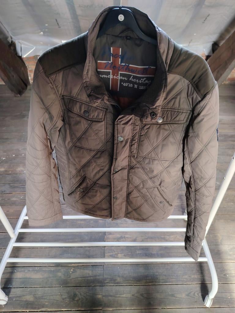 Stijlvolle gewatteerde jas, Kleding | Dames, Bruin, Zo goed als nieuw, Northland, Ophalen