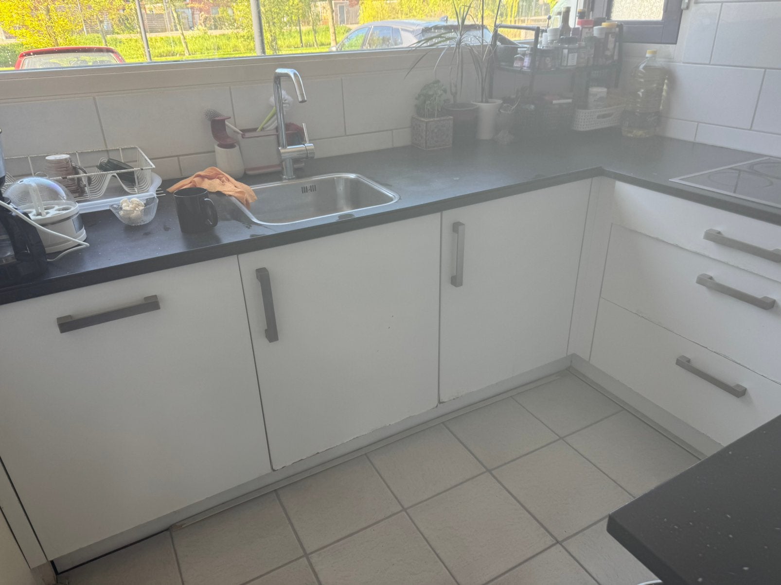 Volledige keuken met apparaturen opahalwn, zelf demonteren, Huis en Inrichting, Ophalen of Verzenden, Zo goed als nieuw, Wit