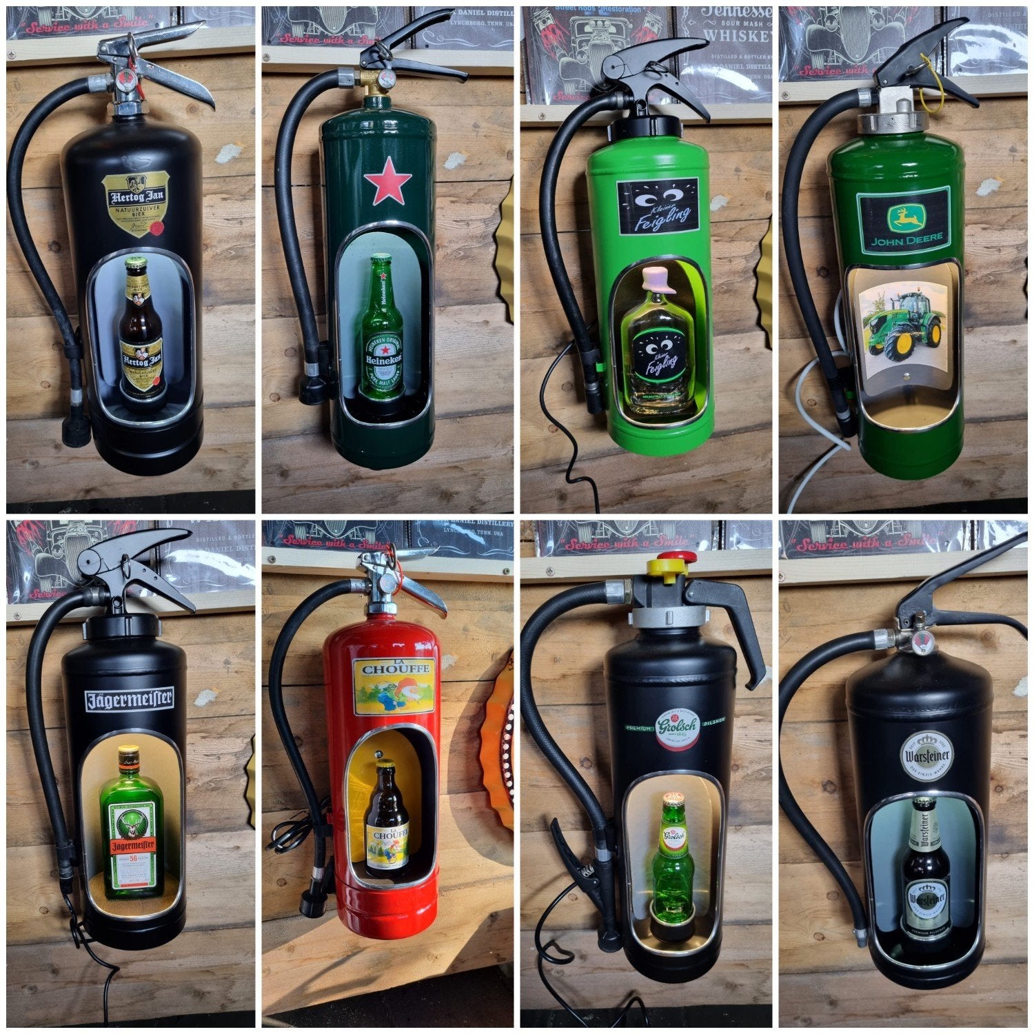 Decoratieve brandblussers met ledverlichting, Ophalen of Verzenden, Nieuw, Lichtbak of (neon) lamp