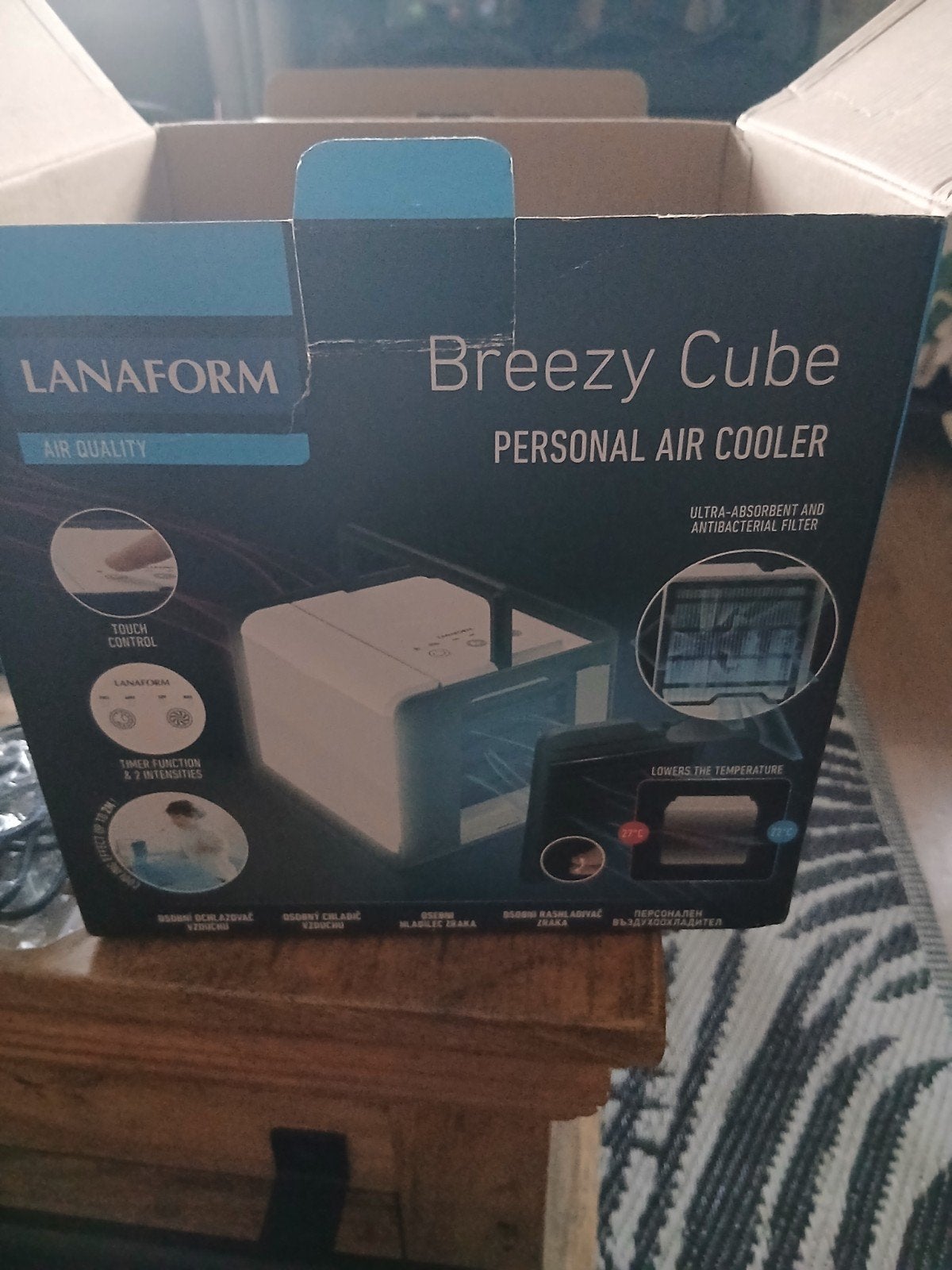 Lanaform Breezy Cube Persoonlijke Luchtkoeler, Ophalen of Verzenden, Nieuw, Luchtreiniger