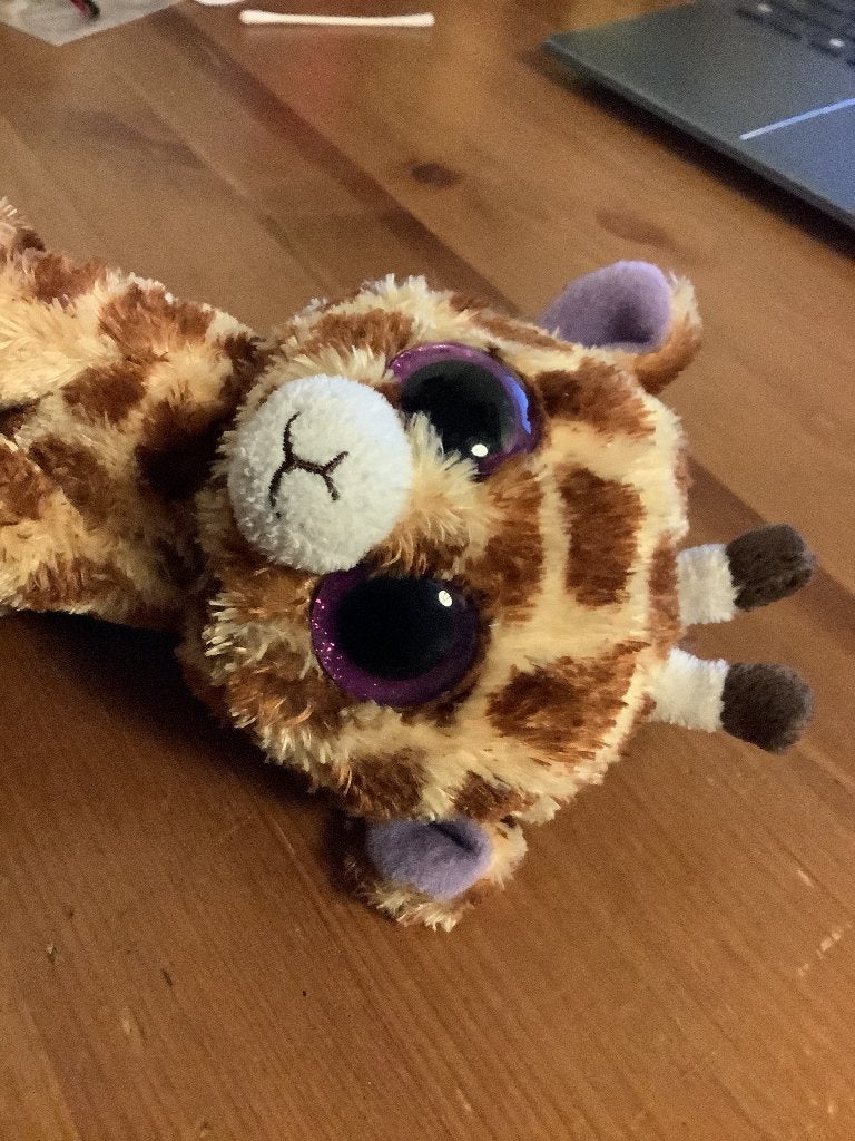 TY knuffel Beanie Boo "Safari" Giraffe. nette staat. 15 cm, Giraf, Ophalen of Verzenden, Ty, Met label