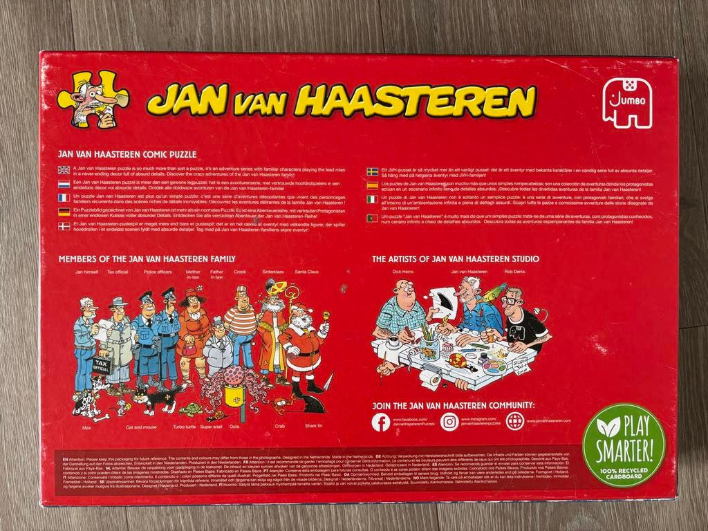 Jan van Haasteren Puzzel - Verkeerschaos - 3000 stukjes, Hobby en Vrije tijd, Denksport en Puzzels, Ophalen of Verzenden, Meer dan 1500 stukjes