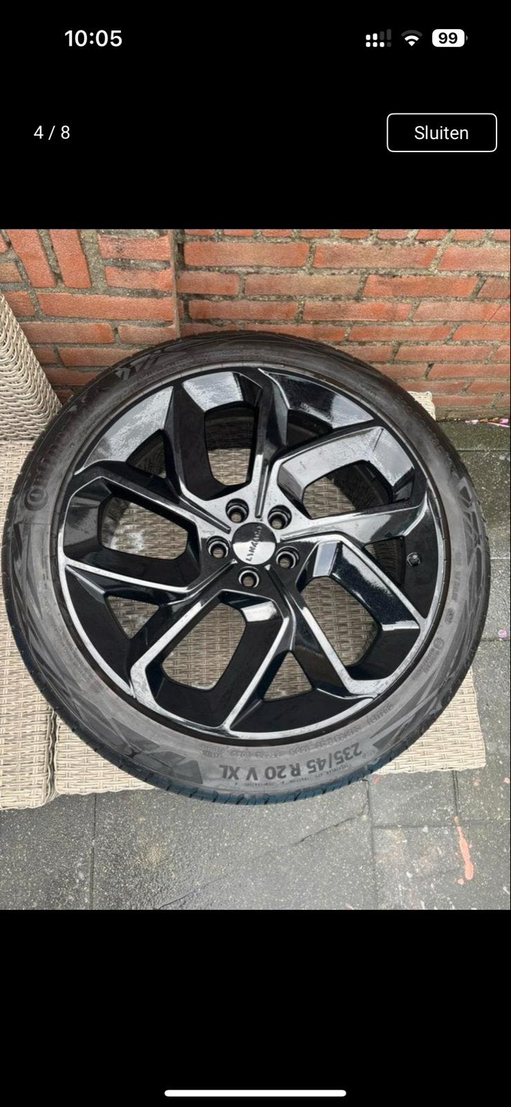 Lync en Co 20 inch velgen met banden (zwart), Gebruikt, Banden en Velgen, Ophalen of Verzenden, 235 mm
