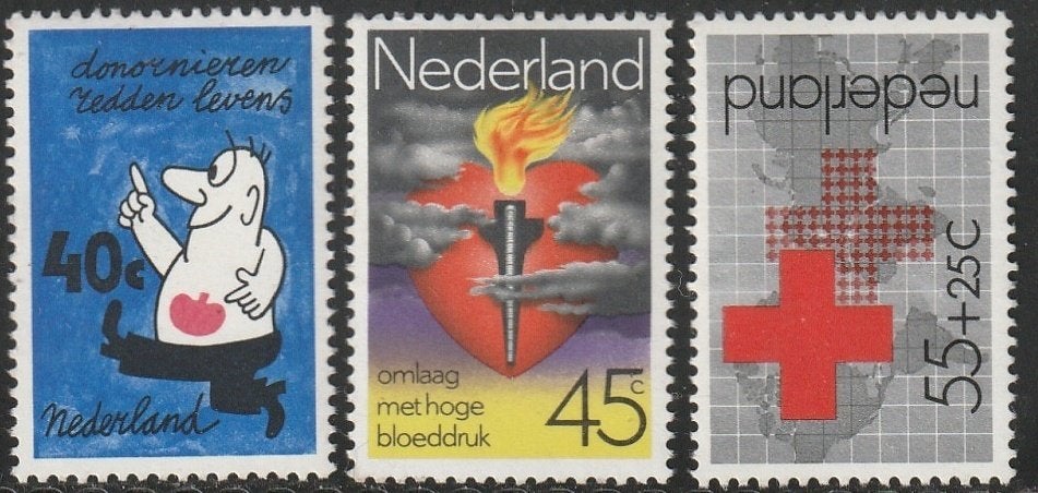 Nederland 1978 1161/1163 Rode Kruis, Postfris, Ophalen of Verzenden, Na 1940, Postfris