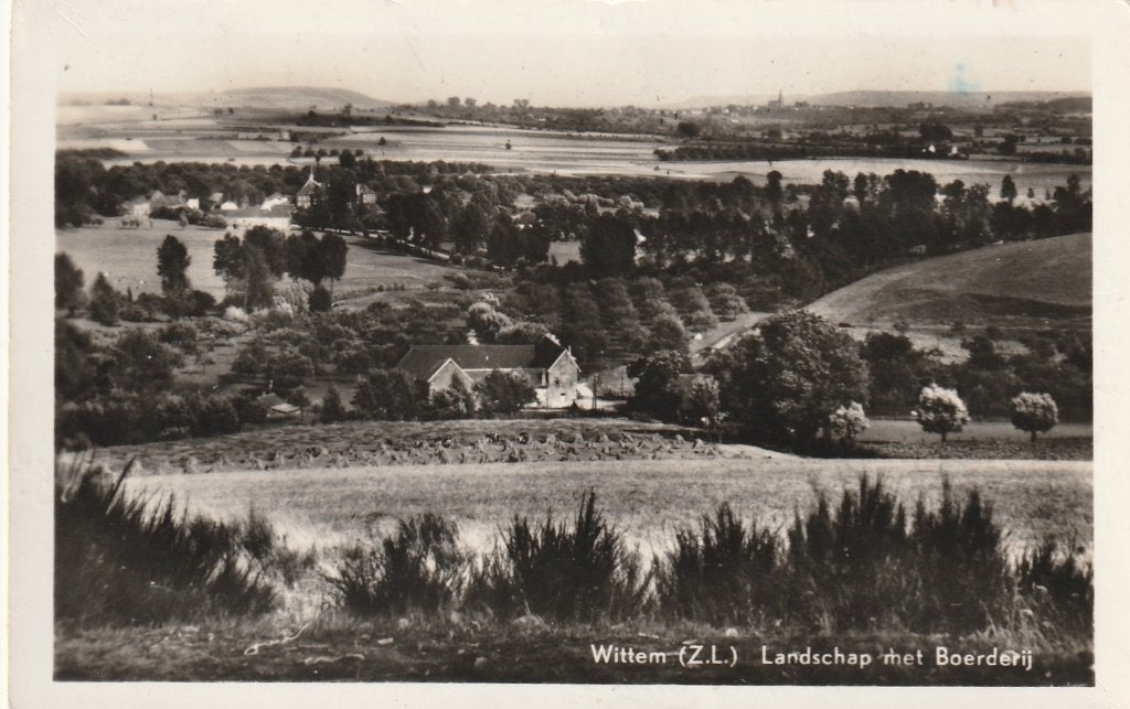 WITTEM Landschap met Boerderij 1947, Verzenden, 1940 tot 1960, Gelopen, Limburg
